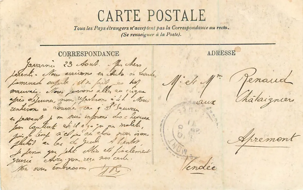 Le Cirque de Gavarnie, ou des Échelles Sarradets — Les Trois Sours — LL — n°40 — Éditeur non visible - Verso
