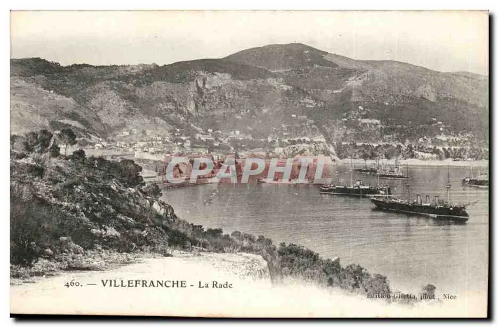 Villefranche - A Baía — Edição Giletta, fot. Nice, n° 460 - Frente