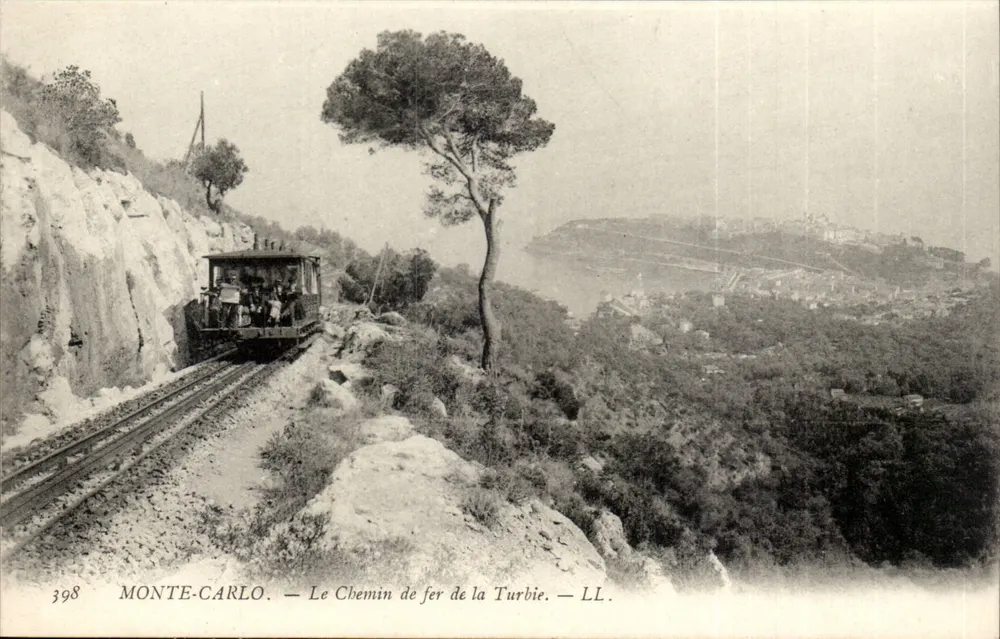 Monte-Carlo — O Caminho de Ferro da Turbie — LL. — N° 398 - Frente