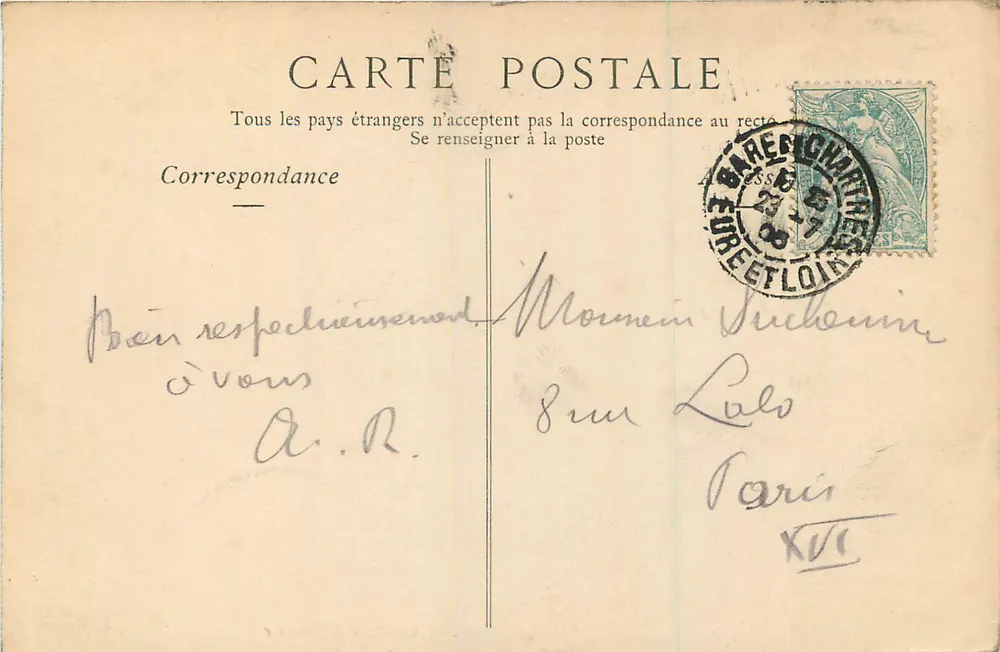 Chartres — A Porta Guillaume — ND Phot - Verso