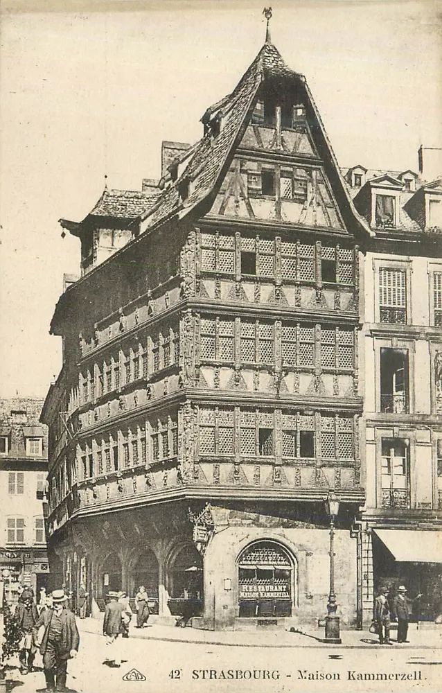 Estrasburgo - Casa Kammerzell — Restaurante — editor: Cie Alsacienne des Arts Photomécániques - Frente