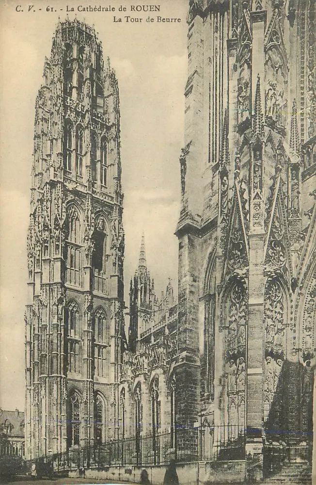La Cathédrale de ROUEN — La Tour de Beurre — C.V. - 61 - Recto