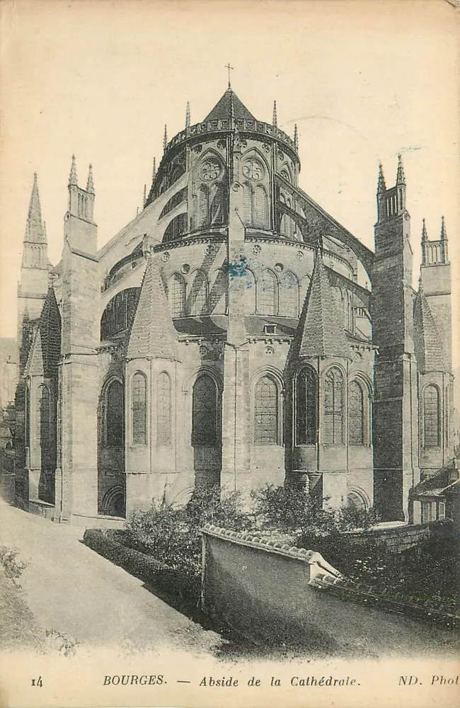 Bourges — Abside da Catedral — ND. Fot. n°14 - Frente
