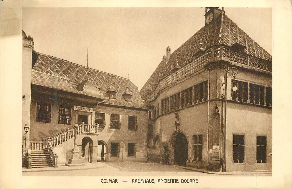 Colmar — Kaufhaus, Ancienne Douane — Braun & Cie, Imp. et Édit. H.-Rhîn - Frente