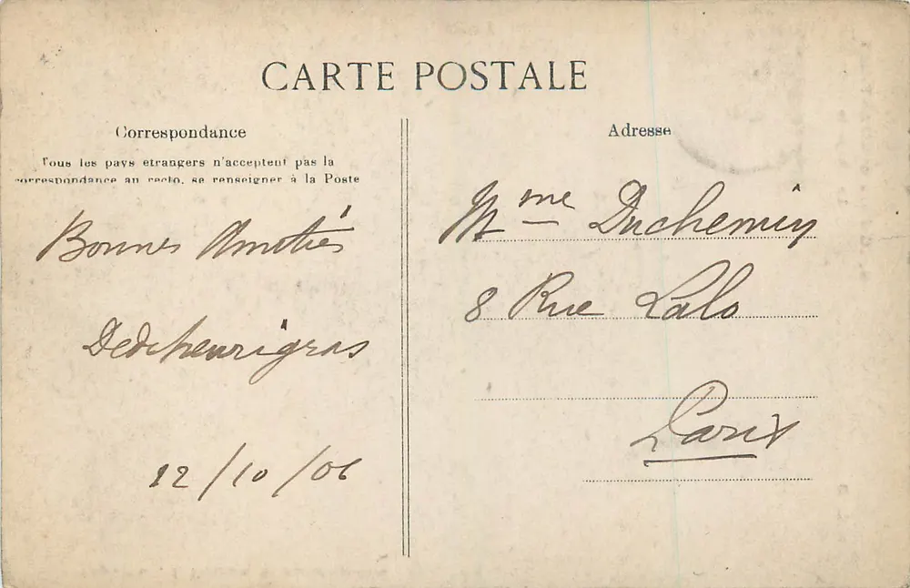 Castelo de Chantilly — A Capela — E.L.D. n°9 - Verso