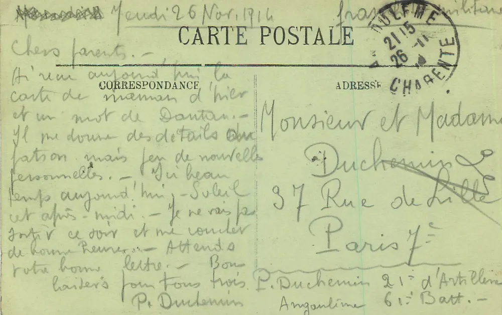 Angoulême — Fachada da Catedral — LL - Verso