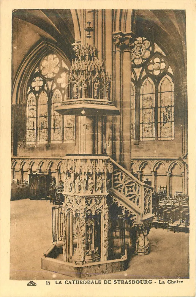 Estrasburgo - La Catedral - La Silla — n°17 - Anverso