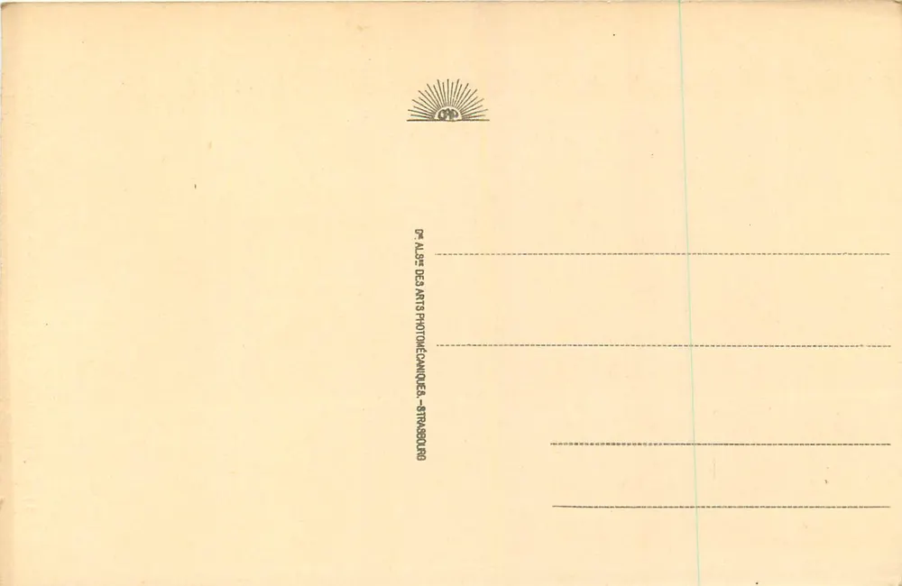 Straßburg - Die Kathedrale - Säule der Engel — Verlag G. Alges, n°14 - Rückseite