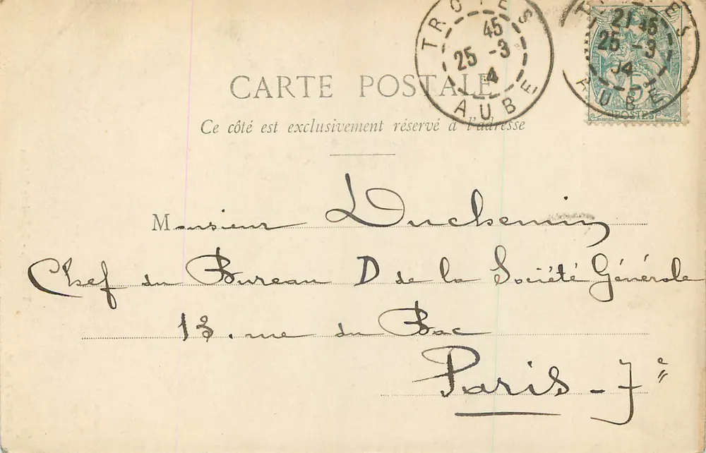 Troyes - Sino de São João — Coleção S. B. W. - Verso
