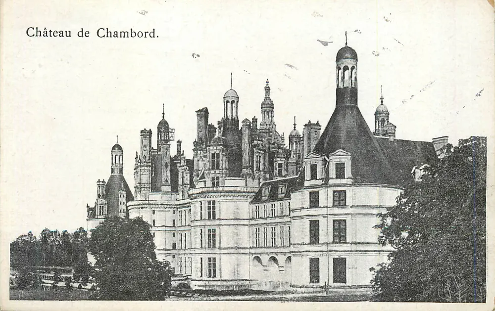 Castelo de Chambord — vista panorâmica — editor não identificável - Frente