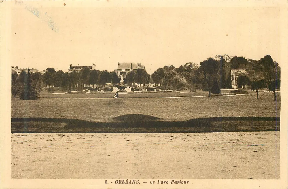 Orléans — O Parque Pasteur — Héliogravure Papeteries du Madon - Frente