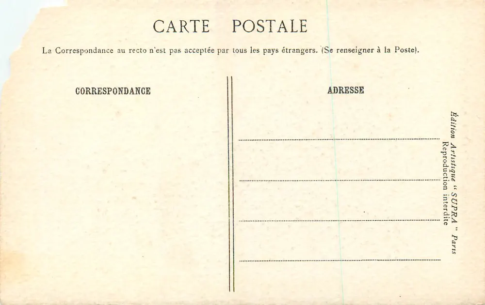 Igreja de Louviers — Eure — Igrejas da França — Edição Artística SUPRA Paris - Verso