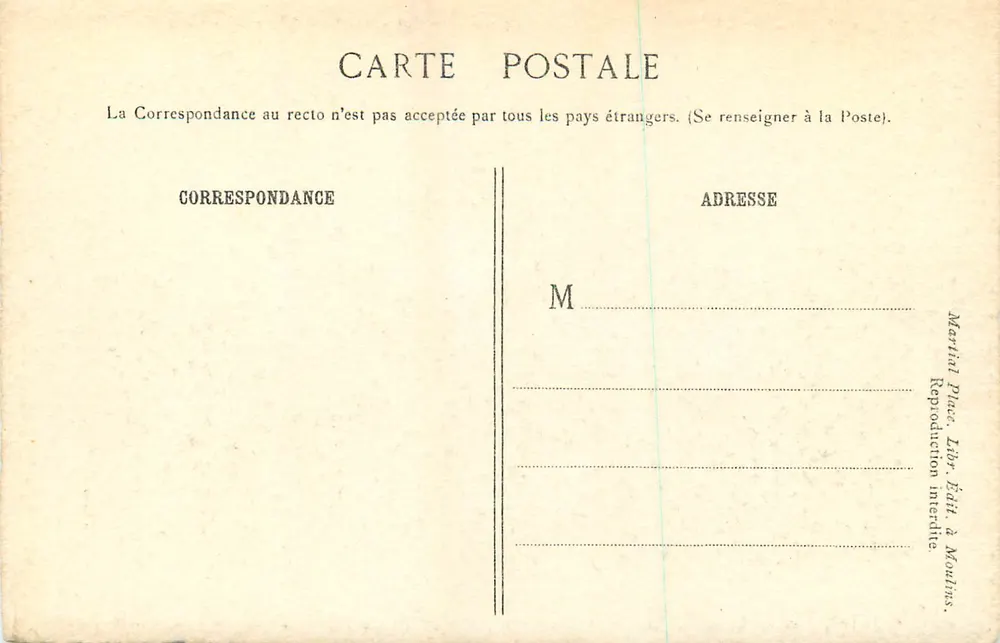 Le Grand Chamberd — Château — L'Allier Pittoresque N° 10 - Verso