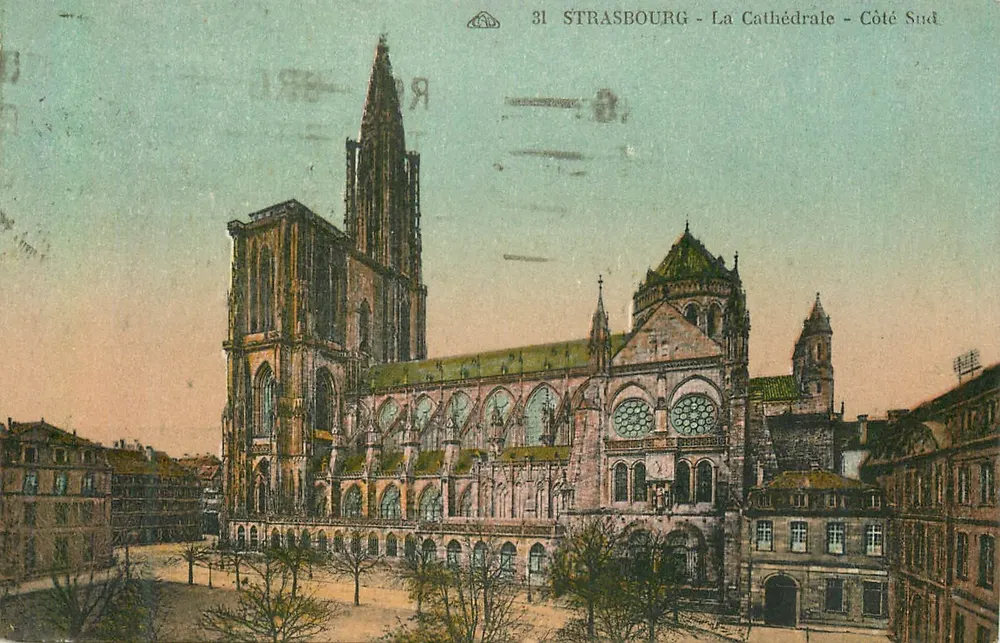 Estrasburgo - A Catedral - Lado Sul — Edições da Cidade de Estrasburgo, n° 31 - Frente
