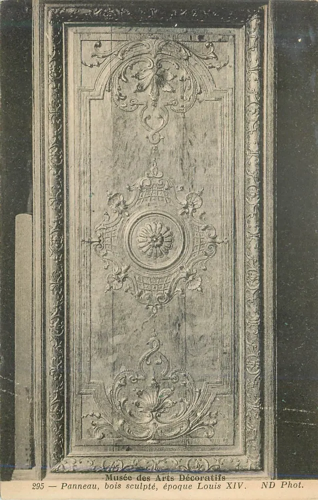 Geschnitztes Holzpaneel — Louis XIV-Zeit — Musée des Arts Décoratifs, n°295 - Vorderseite
