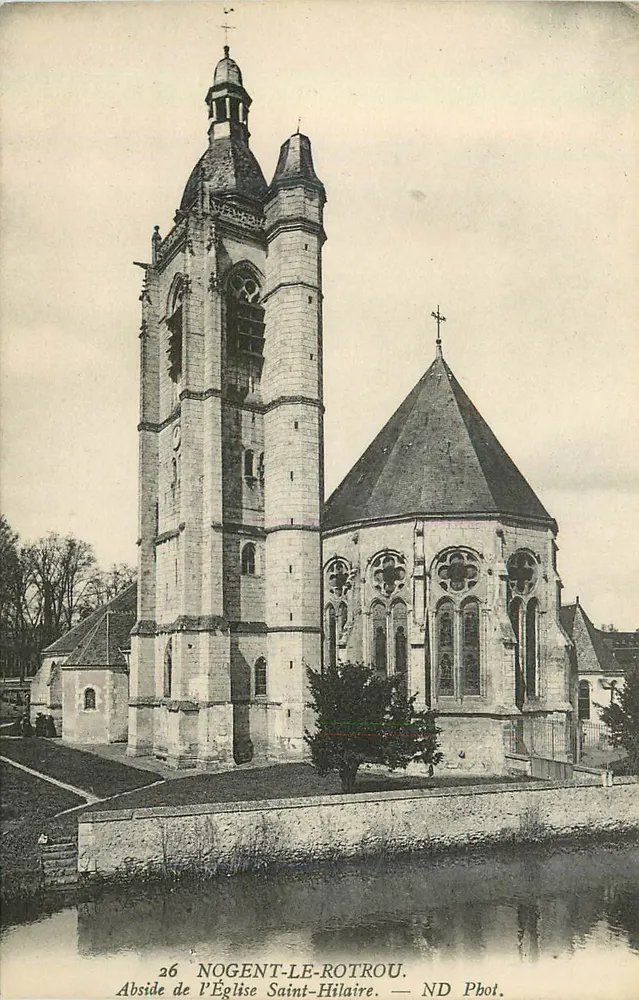 Abside de l'Église Saint-Hilaire — Nogent-le-Rotrou — ND Phot. - Recto