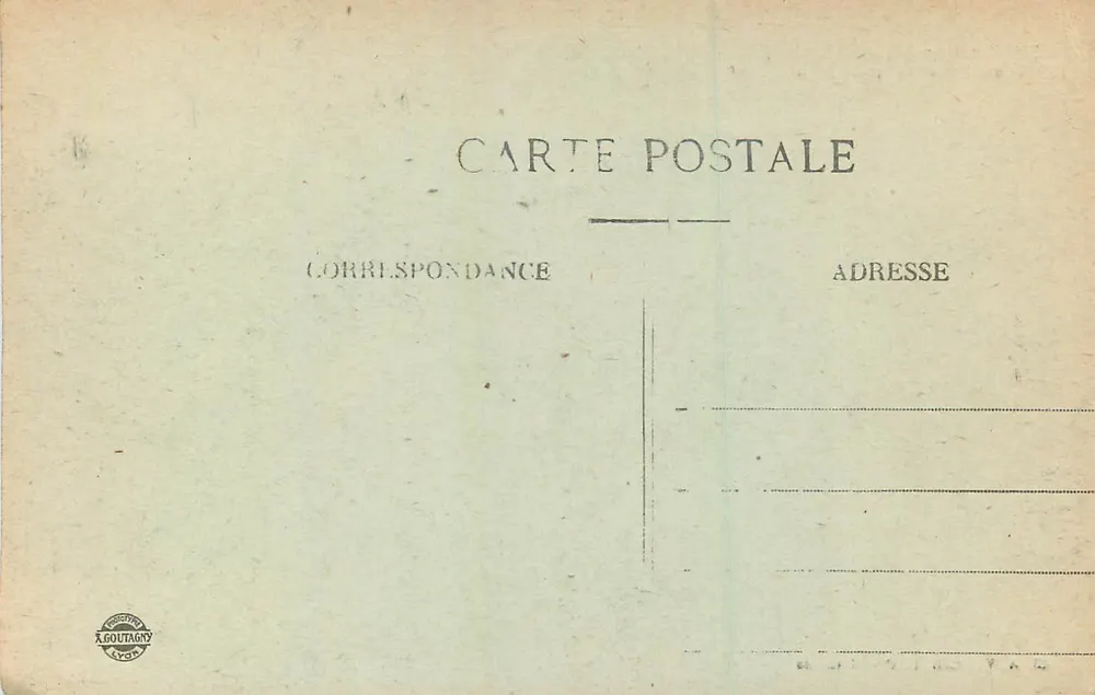 Les Trois Pucelles, près Saint-Nizier — Environs de Grenoble — A. Goutagny, Lyon, n°731 - Verso