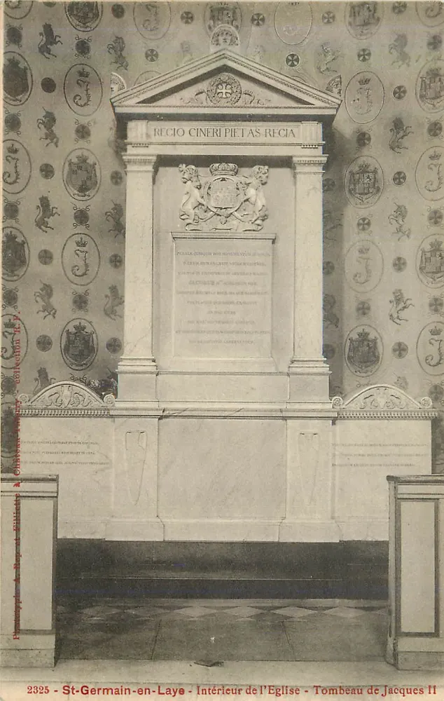 St-Germain-en-Laye - Intérieur de l'Église - Tombeau de Jacques II - Recto