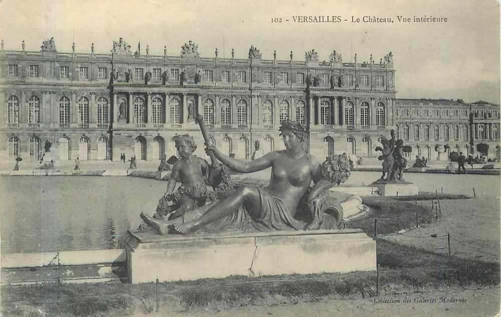 Versailles - O Castelo, Vista interna — Coleção das Galerias Modernas, n° 102 - Frente