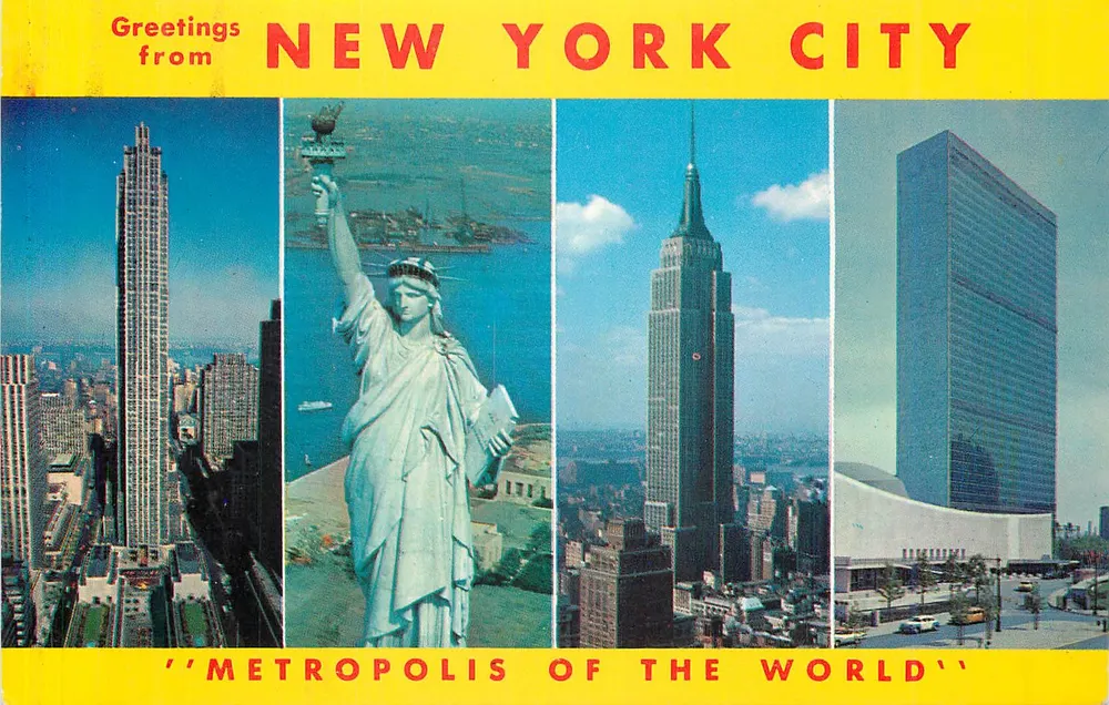 New York City — Metropolis of the World — Acacia Card Company #207 - Vorderseite