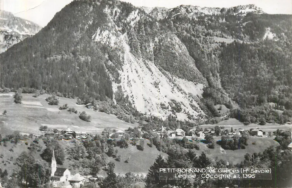 Petit-Bornand-les-Glières — die Kirche, Cocogne Höhe 1395 — unbekannter Verleger - Vorderseite