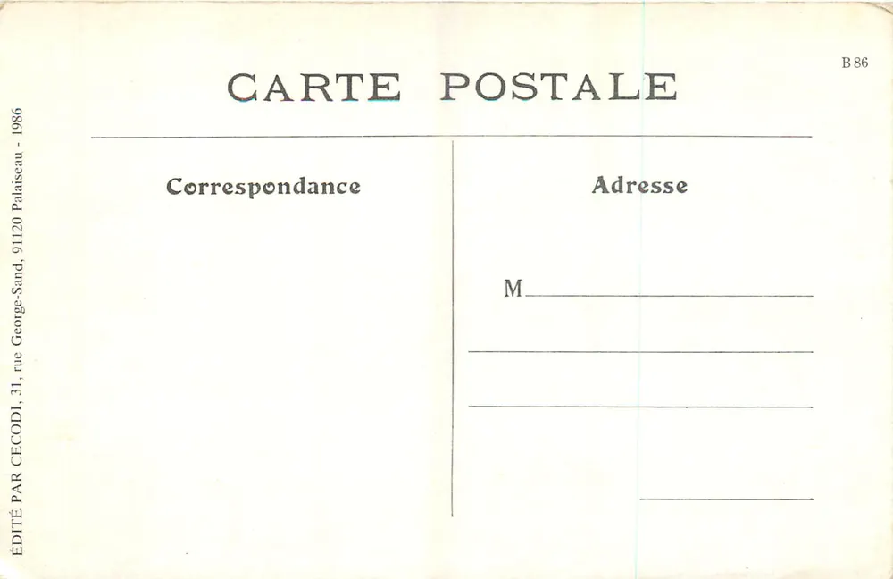Paris Erlebt — Rond-Point de l'Étoile — Dampftrams — L. J. & Cie, Verlag, Angoulême-Paris - Rückseite