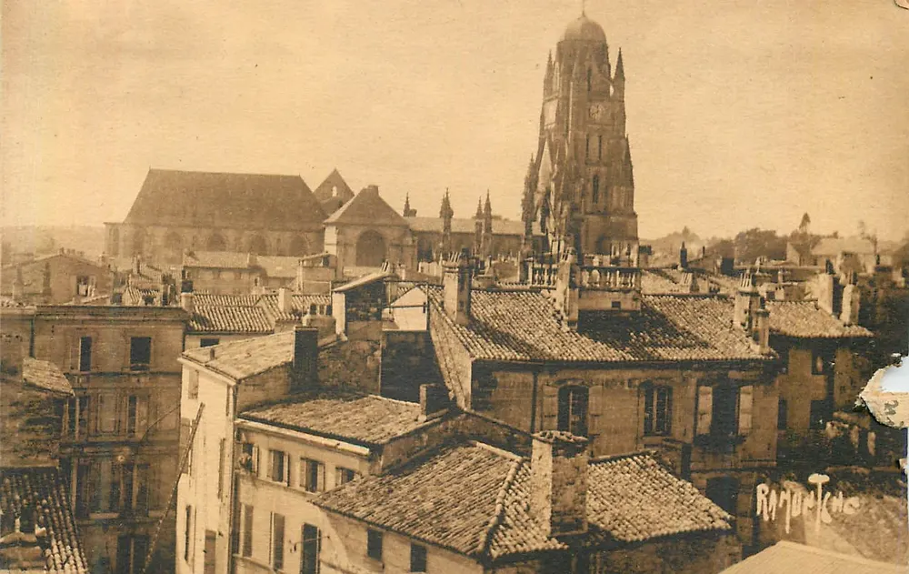 Katedra w Saintes — widok z lotu — Ramonteco - Awers