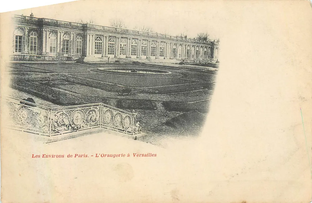 A Orangerie em Versailles — Os Arredores de Paris — editor não identificado - Frente