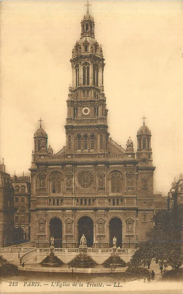 Paris — A Igreja da Trindade — LL. n° 213 - Frente