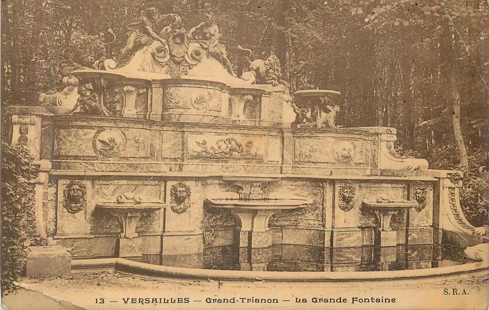 Versailles — Grand Trianon — Die Große Fontäne — S.R.A. n°13 - Vorderseite