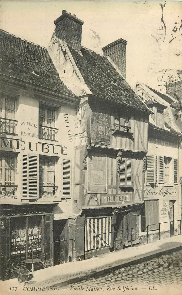 Compiègne — Velha Casa, Rua Solférino — L.L. — n°177 - Frente