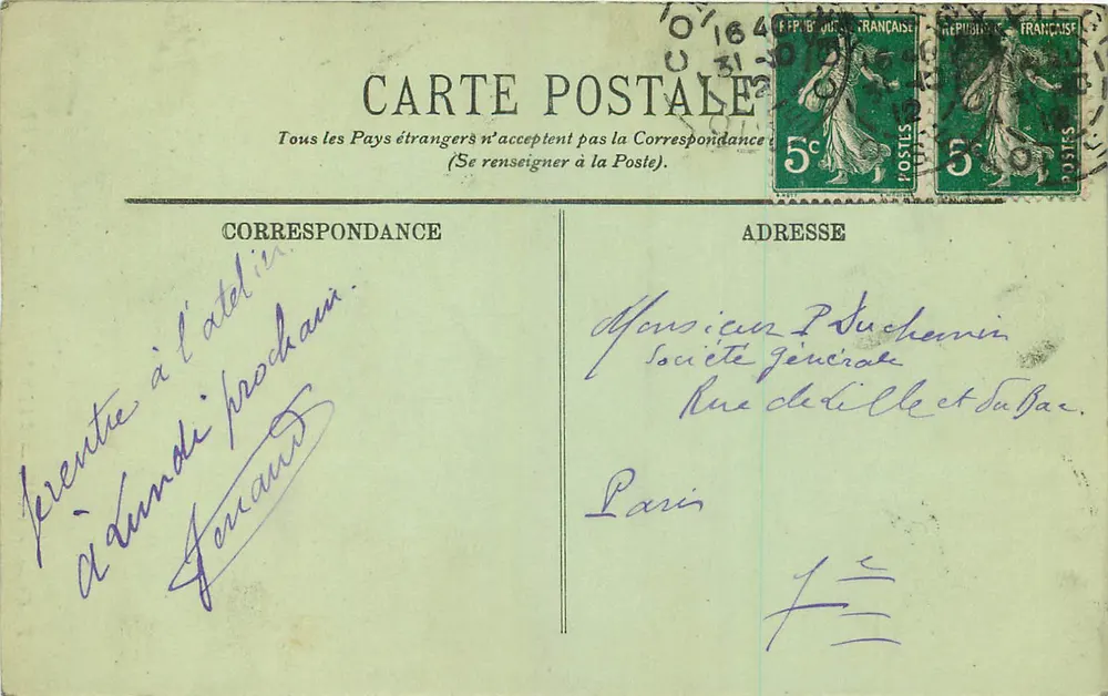 Compiègne — Velha Casa, Rua Solférino — L.L. — n°177 - Verso