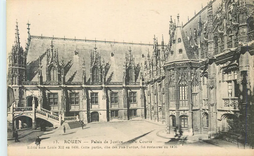 Rouen — Pałac Sądowy — Pas-Perdus - Awers