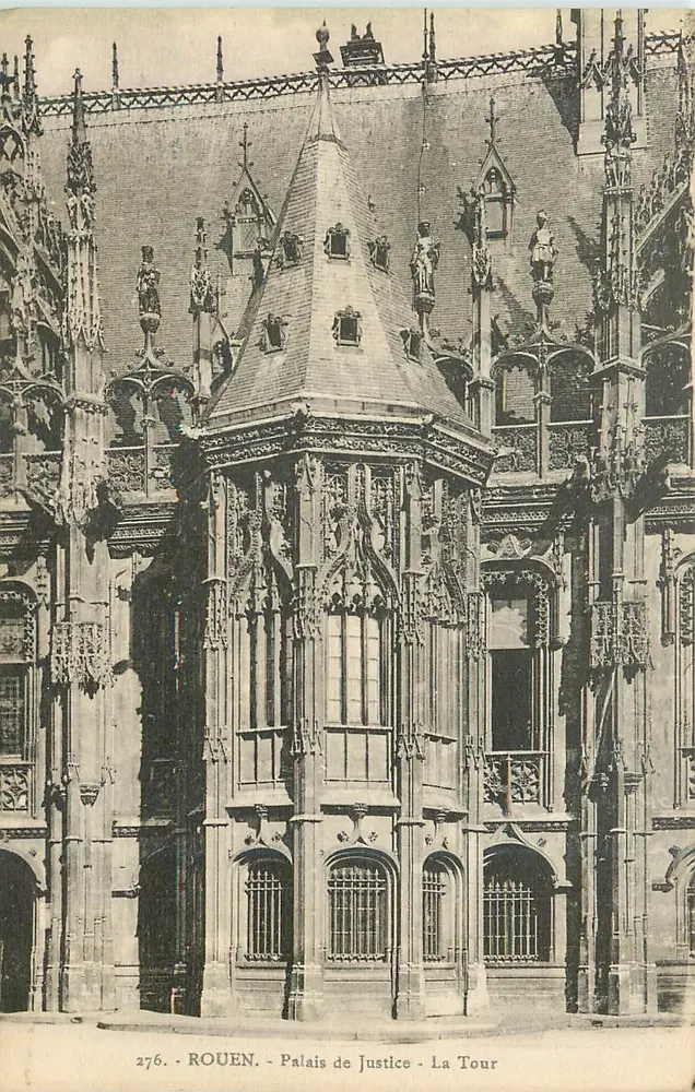 Rouen - Palácio de Justiça - A Torre - Frente