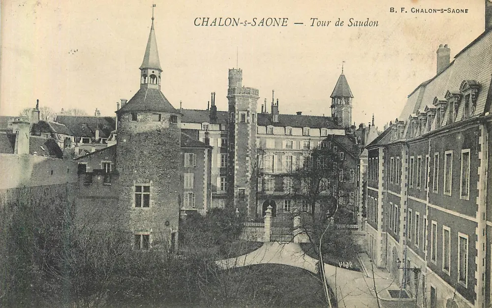 Chalon-sur-Saône — Torre de Saudon — B. F. Chalon-sur-Saône - Frente