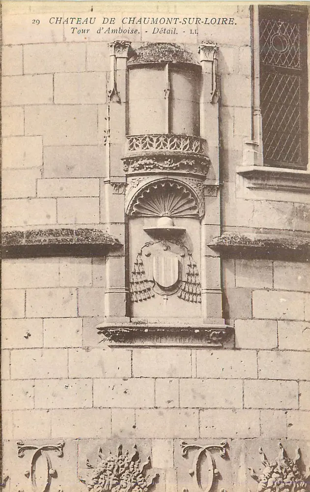Château de Chaumont-sur-Loire — Tour d'Amboise — Détail — L.L. n°29 - Recto
