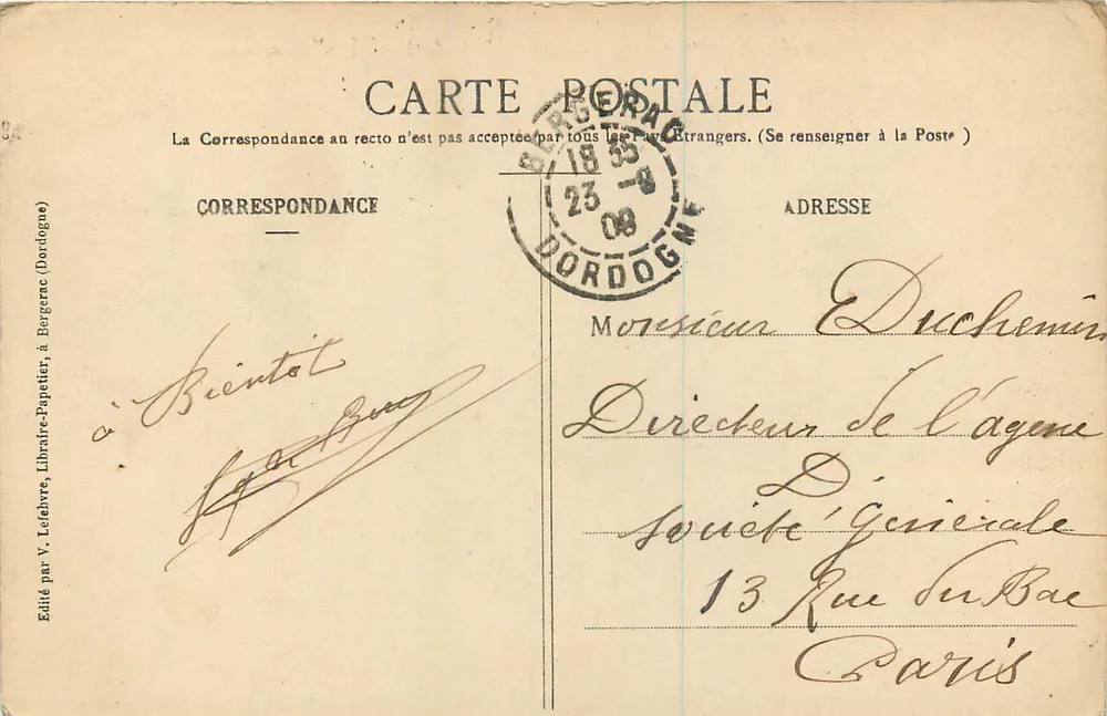 Monbazillac (Dordogne) — Het Kasteel (15e eeuw) — Bergerac - Achterkant