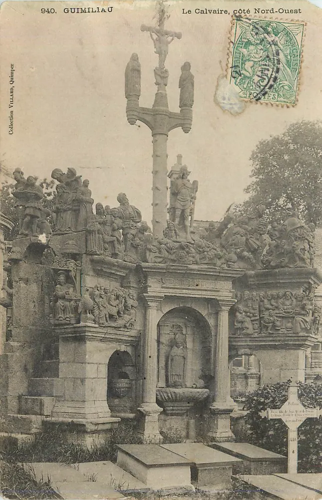 Der Calvary, Nordwestseite — Guimiliau, Quimper — Sammlung Villand - Vorderseite