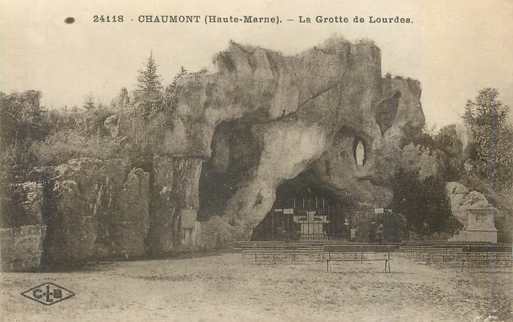 Chaumont (Haute-Marne) — La Grotte de Lourdes — C-L-S, n° 24118 - Recto