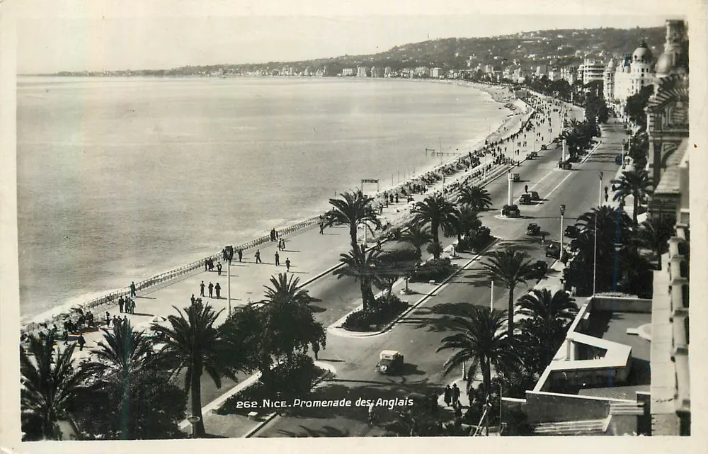 Nice. Promenade dos Ingleses — vista panorâmica — Edições Mar - Frente