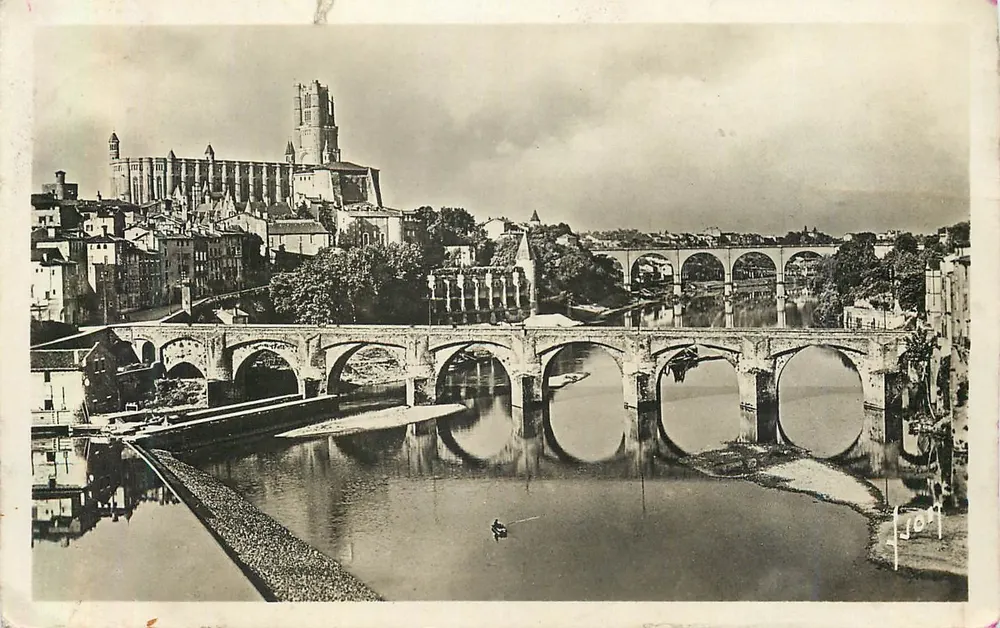 Albi — Der alte Brücke und die Kathedrale Ste-Cécile — Éditions d'Art 'Yvon', Paris - Vorderseite