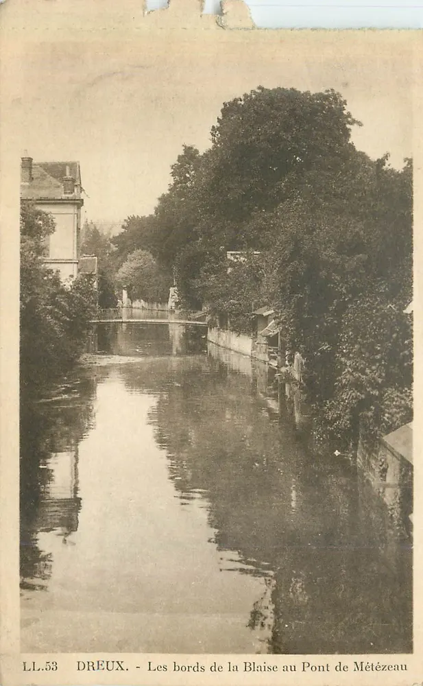 Dreux - Die Ufer der Blaise am Pont de Métézeau — LL.53 - Vorderseite