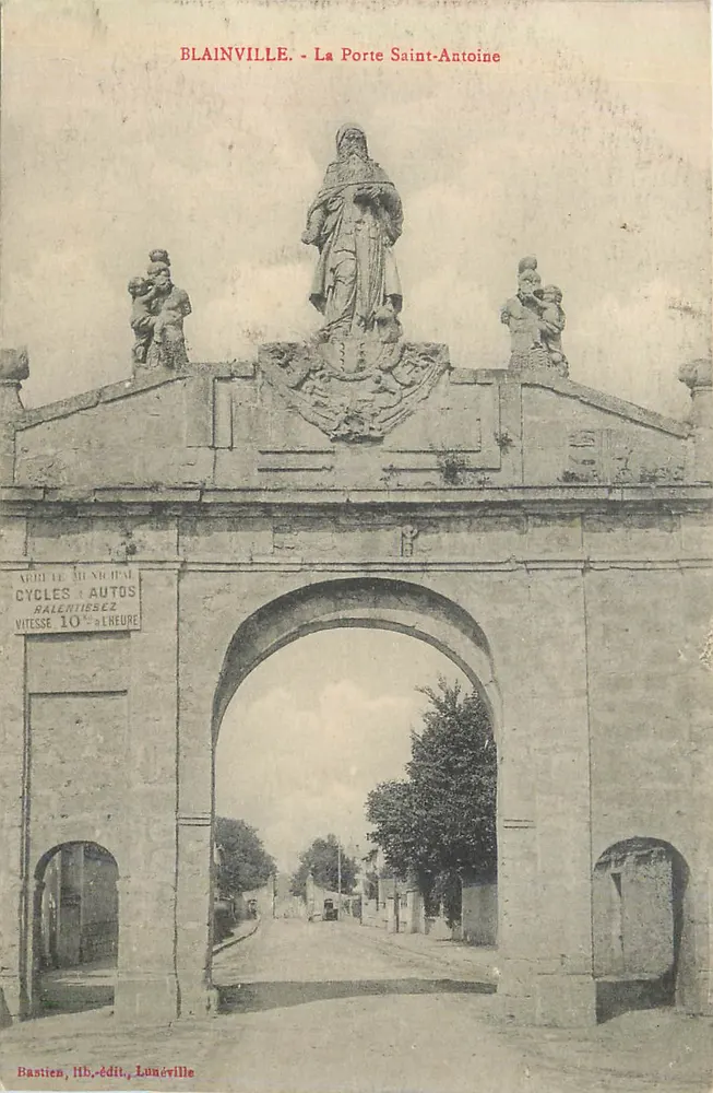 Blainville - La Porte Saint-Antoine — Bastien, lith. edit., Lunéville - Vorderseite