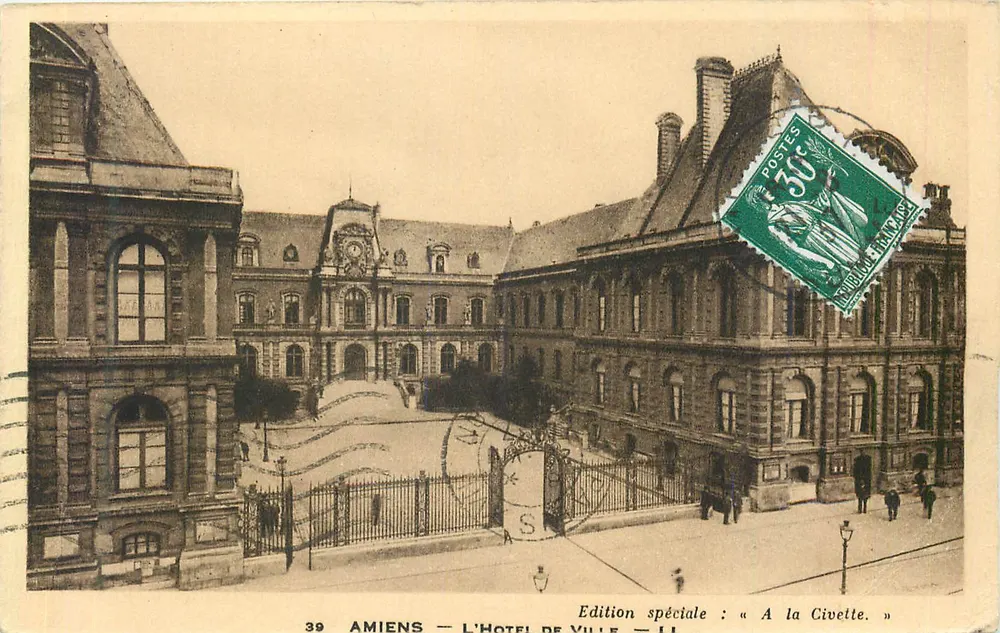 Amiens — O Hotel de Ville — Edição especial: « A la Civette » - Frente