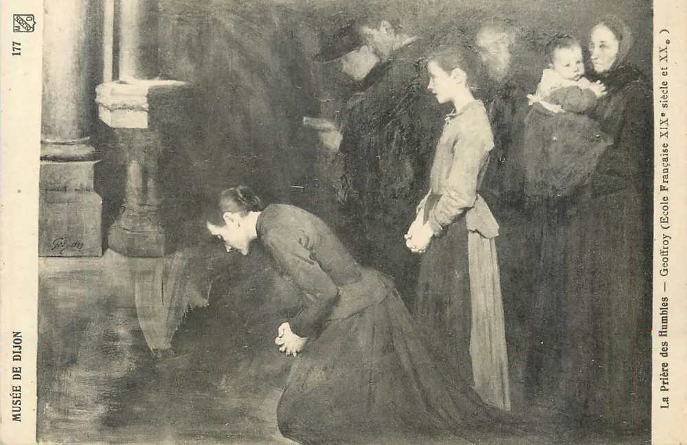 A Oração dos Humildes — Escola Francesa Século XIX — Museu de Dijon - Frente