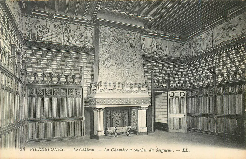 Pierrefonnes — Le Château — La Chambre à coucher du Seigneur — LL. — N°58 - Recto
