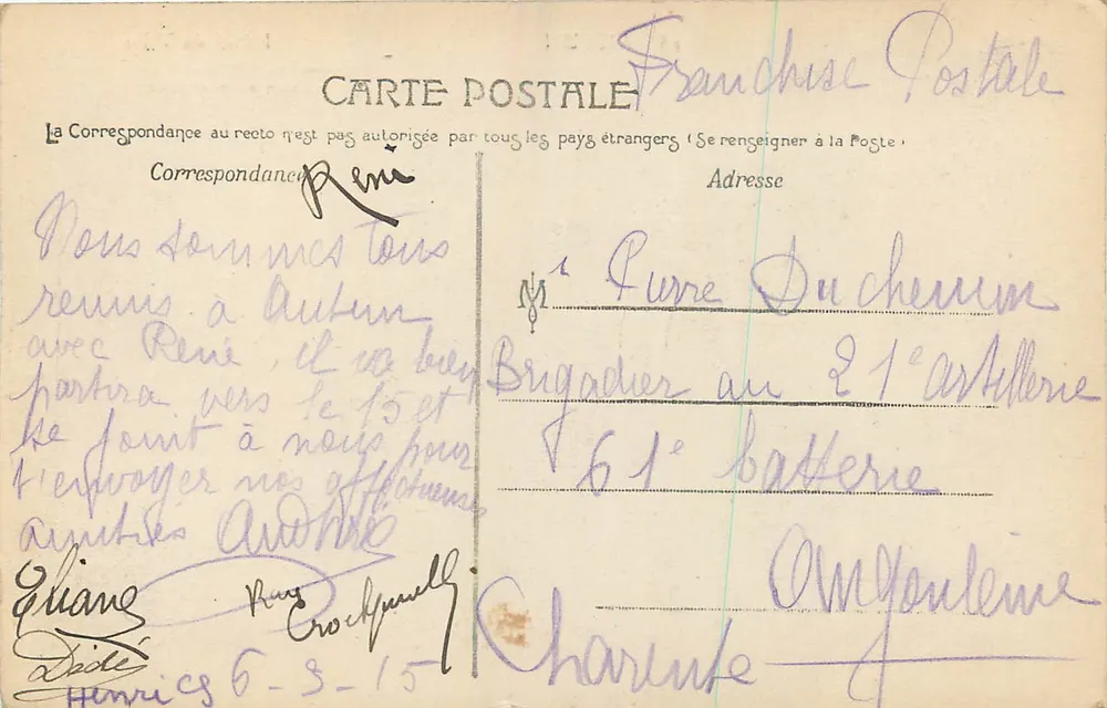 Autun — Hotel de Ville — editor desconhecido, n° 28 - Verso