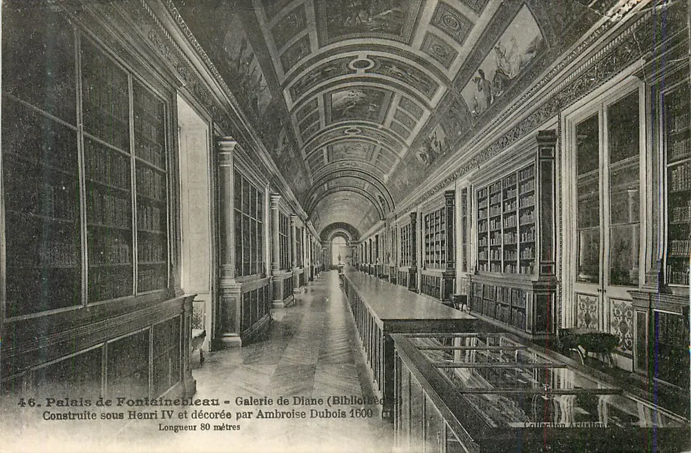 Palast von Fontainebleau — Galerie von Diane (Bibliothek) — Sammlung A. Auriat - Vorderseite