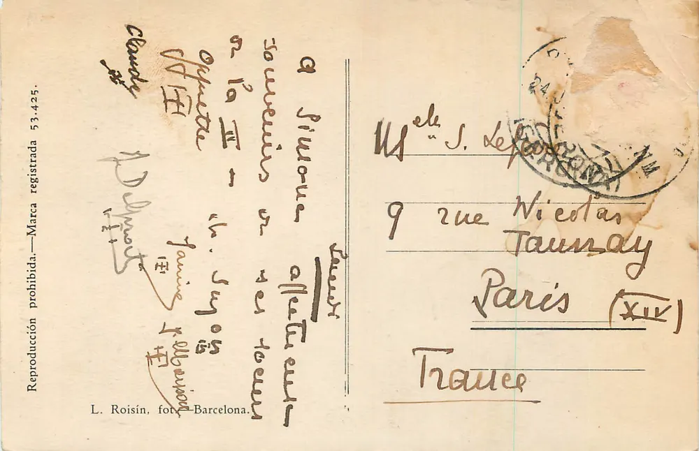 Puigcerdà — Igreja de Santa Maria — L. Roisin, fot. Barcelona, n°34 - Verso