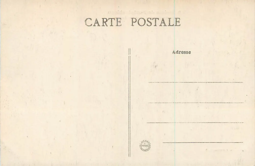 Palast von Fontainebleau — Überblick vom Bréau — Sammlung Aulnay - Rückseite